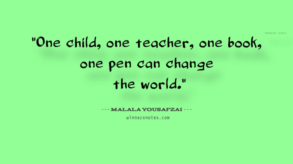 Malala Yousafzai quotes