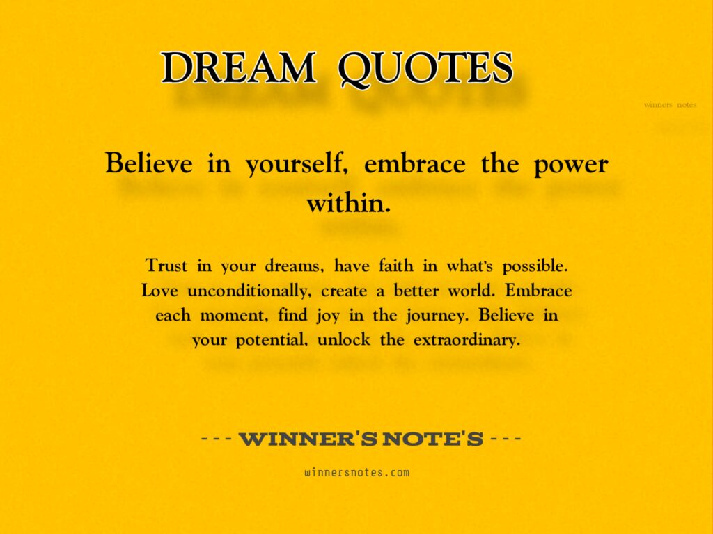 dream quotes