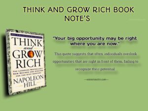 think and grow rich book notes