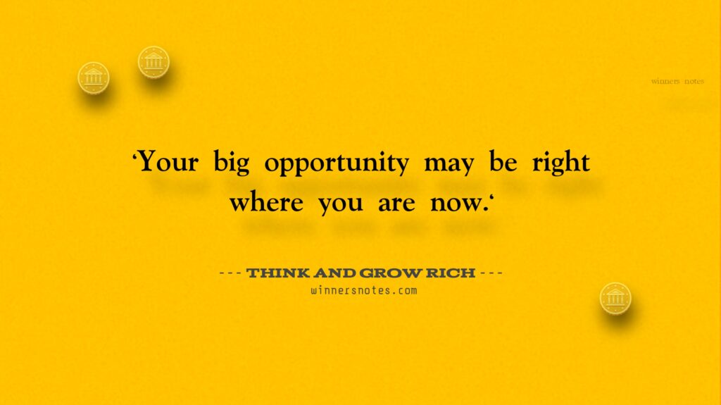 think and grow rich winner notes
