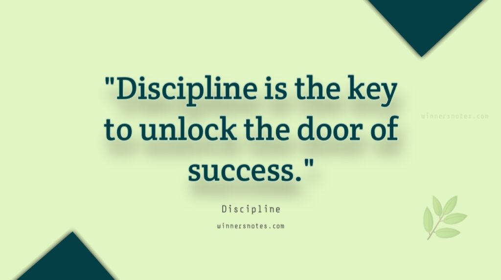 discipline success quotes